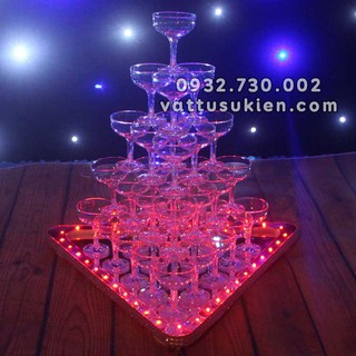 【Chất Lượng】Tháp Ly Tam Giác 5 Tầng