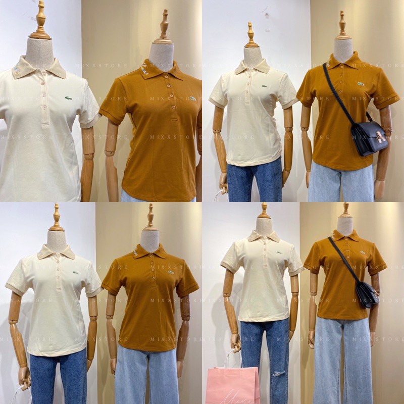 Áo Thun Nữ Polo có cổ chất cá sấu xuất xịn đẹp cao cấp phom chuẩn vừa người phong cách trẻ trung