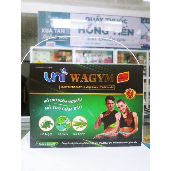 Viên uống giảm cân An toàn Hiệu quả Uni Wagym nguyên liệu tự nhiên từ Hàn Quốc