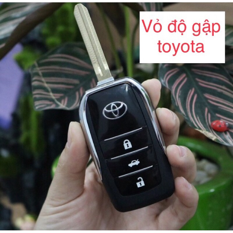 Vỏ chìa khoá độ gập TOYOTA ( 3 nút ) 2015 -2020 Camry , vios , Innova , Yaris , Corolla , Altis