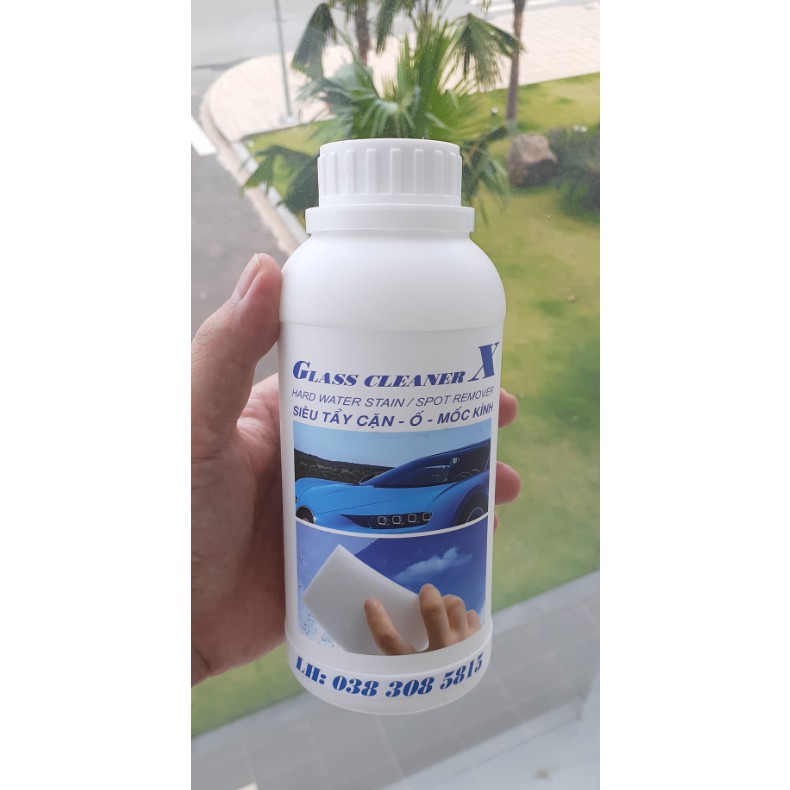 Dung dịch siêu tẩy ố mốc kính Glass Cleaner X-500ML