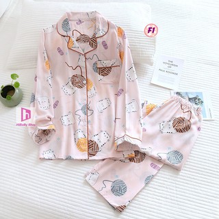 Pijama Lanh Lụa mềm mát F1