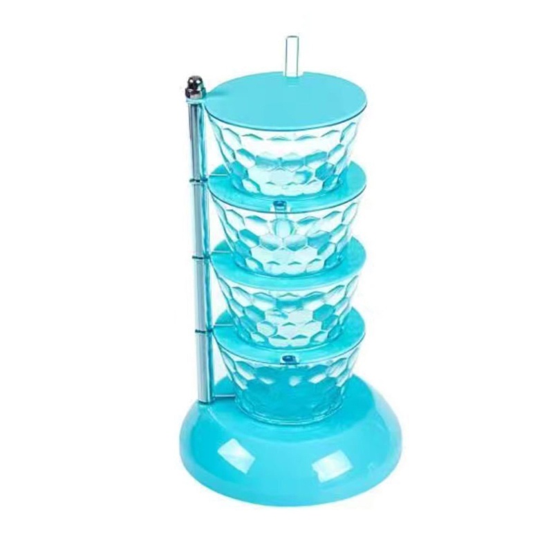 Hộp Đựng Gia Vị Nhiều Tầng Có Thể Xoay Tiện Dụng Cho Nhà Bếp
