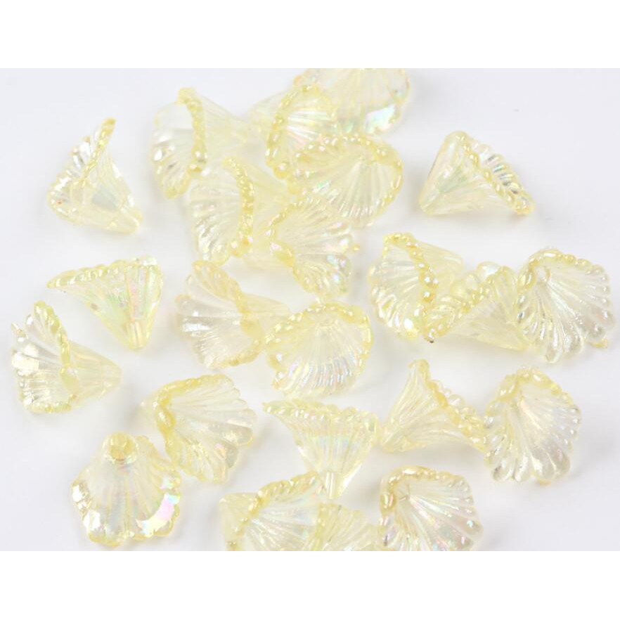 Set 100 Hạt Xỏ Lỗ Làm Trang Sức Bằng acrylic 10x12mm y1419 diy