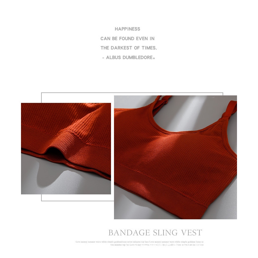 Áo bra SUXI cổ chữ V mềm mại thời trang