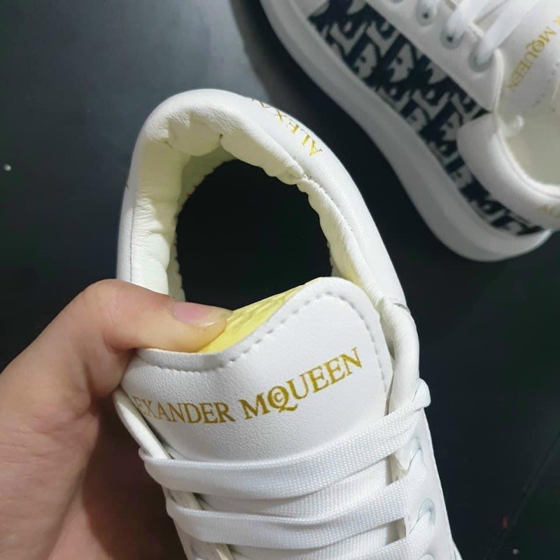 Giày thể thao , giày dior độn đế mc queen màu trắng nam nữ mẫu sneaker cổ thấp giá rẻ pha cực đẹp nhập khẩu 1990store