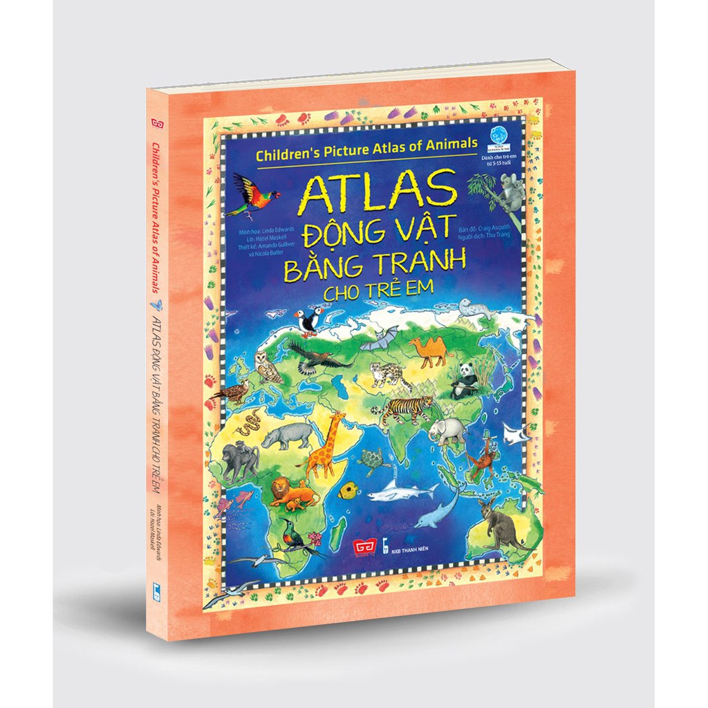 Sách - Children's Picture Atlas of Animals - Atlas động vật bằng tranh cho trẻ em