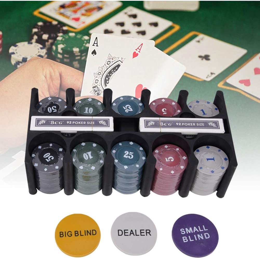 Bộ 200 Chip Poker có số (Phỉnh Poker) kèm thảm hàng nhập khẩu Texas Hold'em Blackjack ( có ảnh thật )