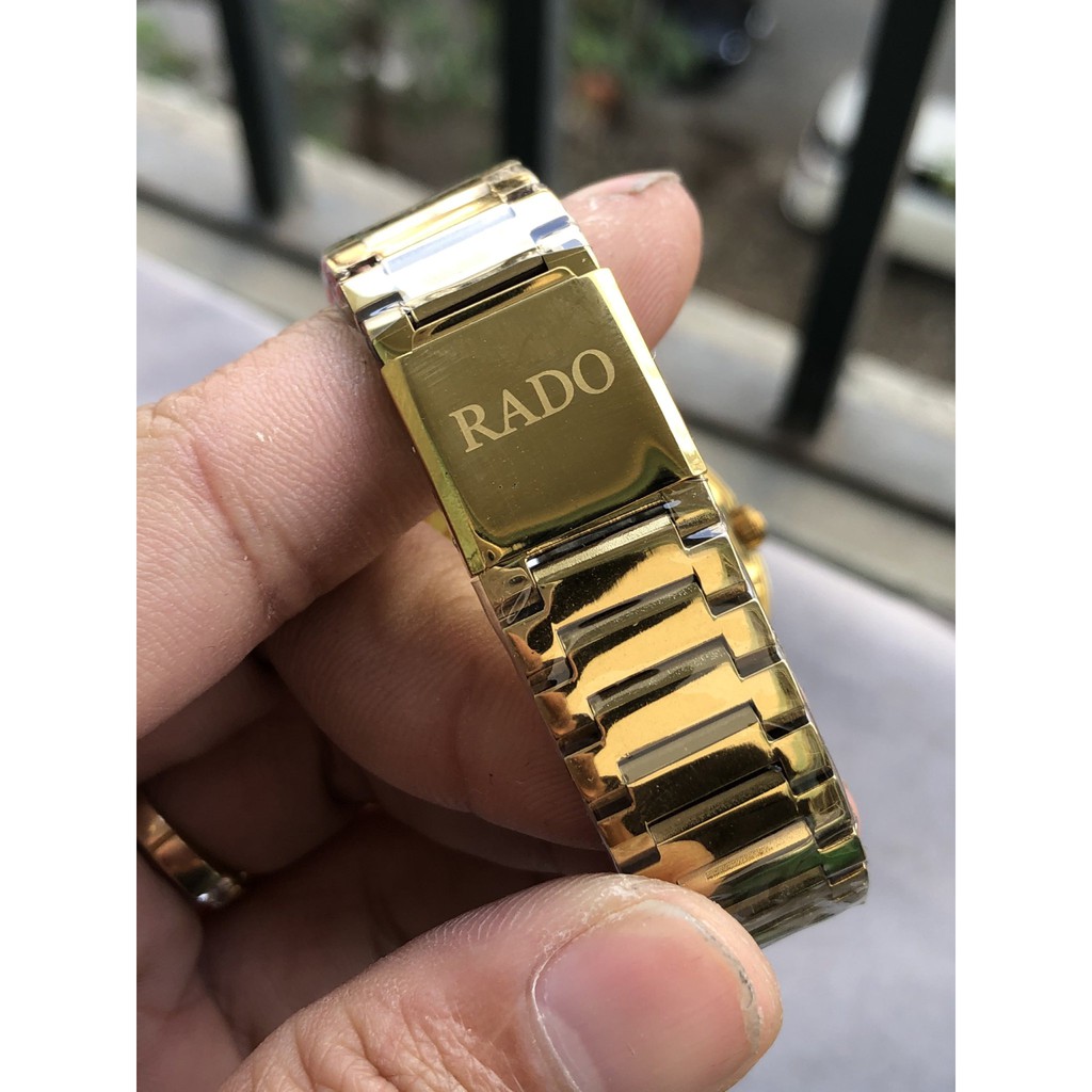 Đồng hồ nam  đồng hồ máy nhật vỏ vàng mặt vàng