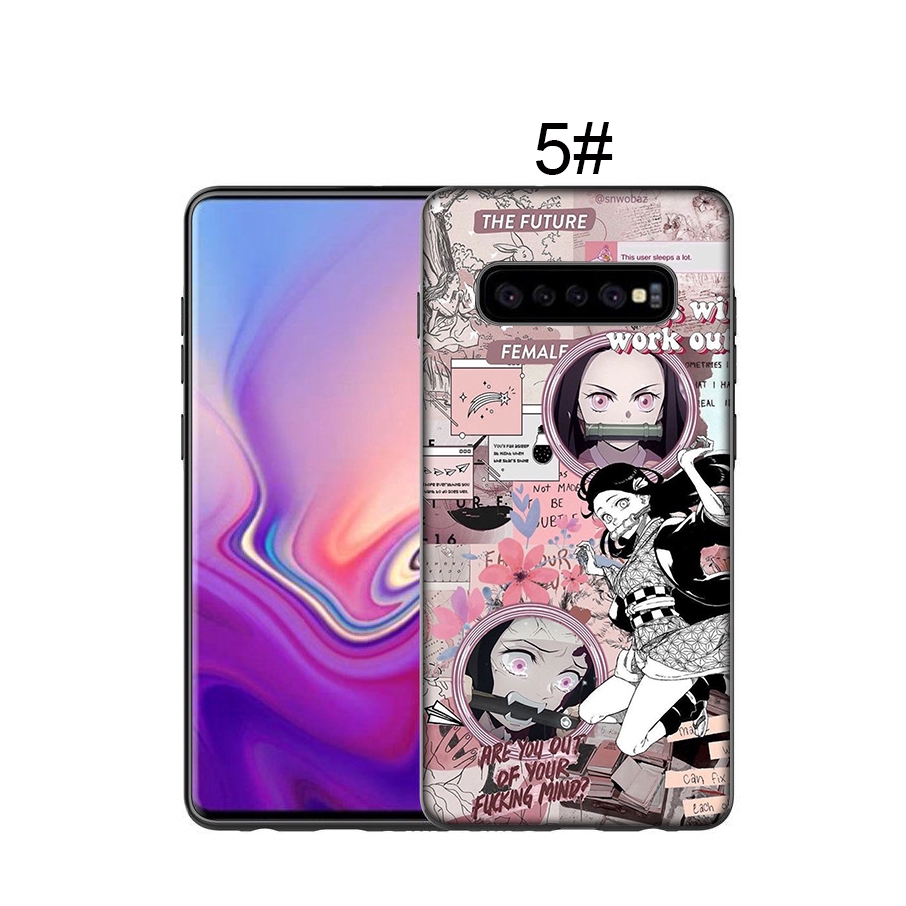 Ốp điện thoại mềm in hình anime Kimetsu no Yaiba cho Samsung Galaxy Note 8 9 10 Plus A10 A20 A30 A30S A20E