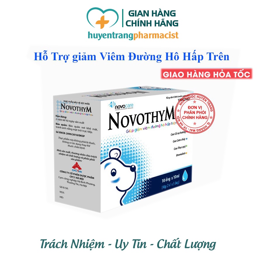 Novothym - Tăng đề kháng đường hô hấp