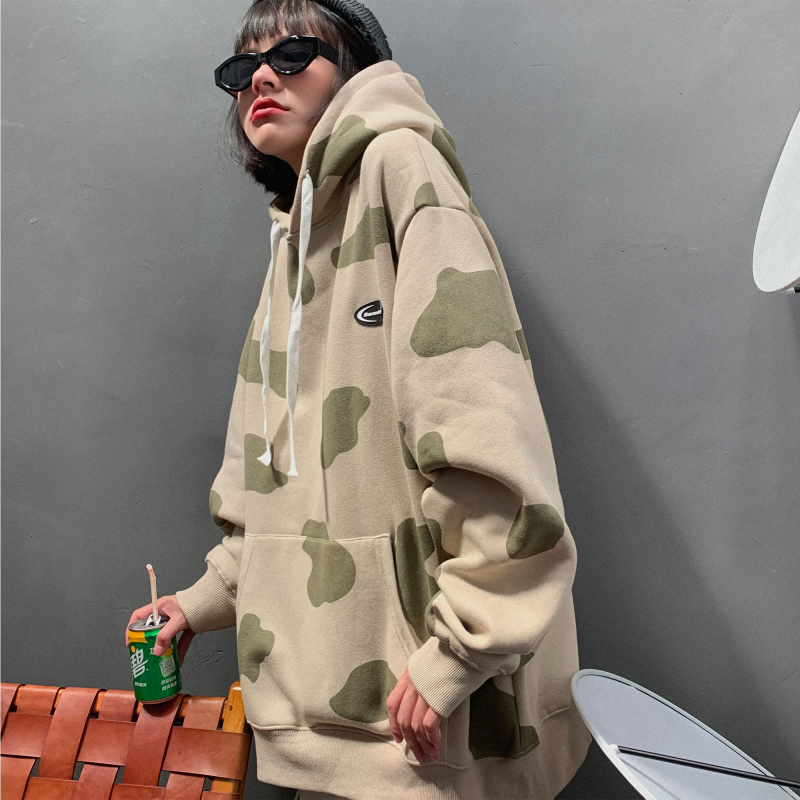 Áo Hoodies Tay Dài Họa Tiết Bò Sữa Phong Cách Hàn Quốc | BigBuy360 - bigbuy360.vn