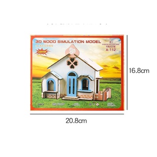 Đồ chơi lắp ráp mô hình 3D bằng gỗ
