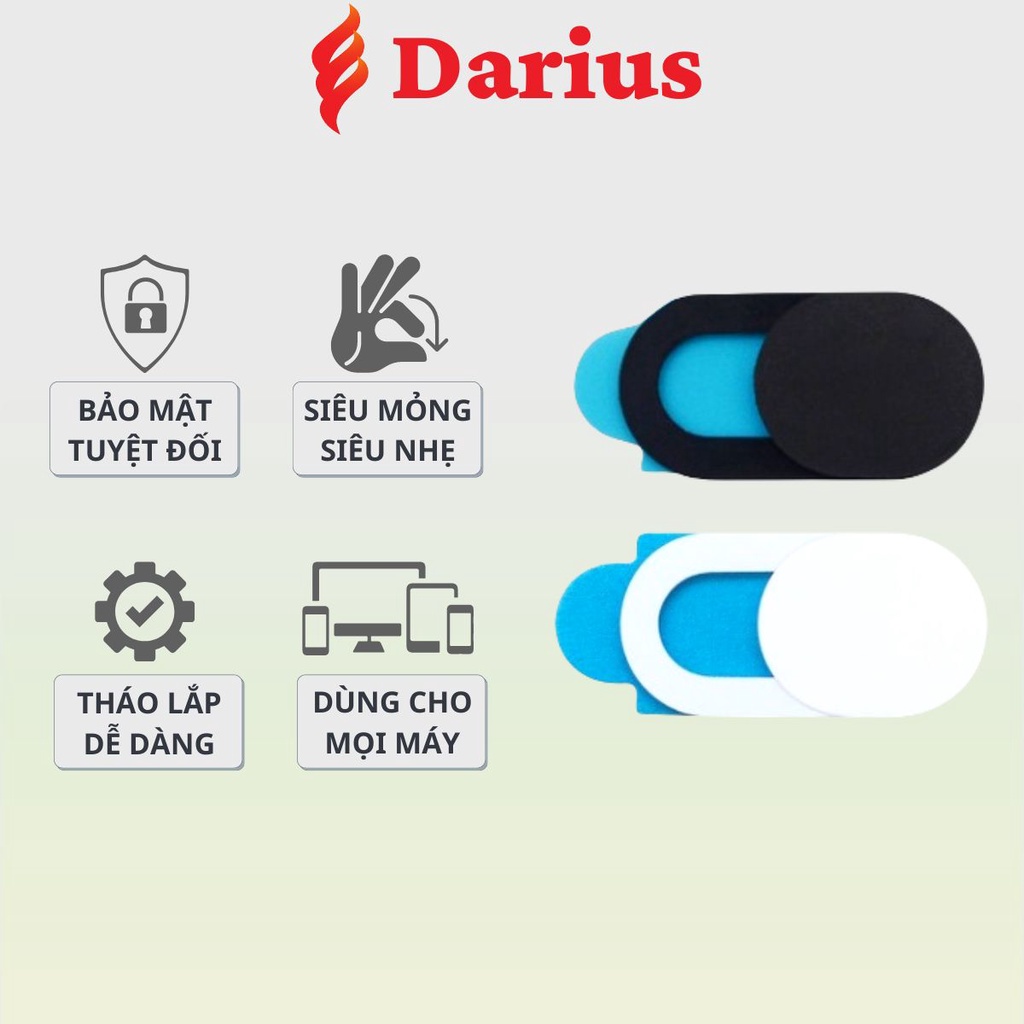 Miếng dán che camera webcam laptop , điện thoại – Camera webcam cover for laptops and phones