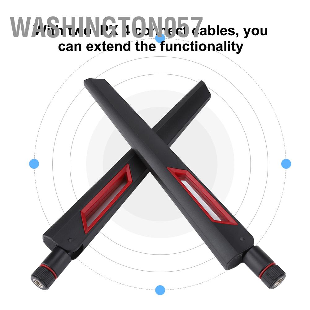 Washington057 Washington057 Cáp kết nối thẻ mạng không dây 2PCS M.2 / NGFF + Ăng-ten 2 * 8DBi AC688