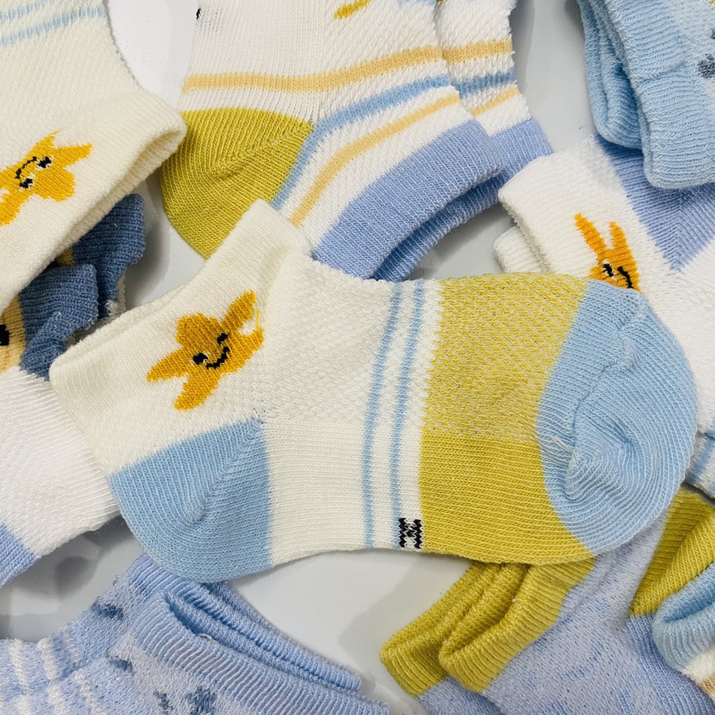 Set 5 đôi tất cho bé 1- 36 tháng hàng loại 1, chất len mềm mịn không gây kích ứng bàn chân