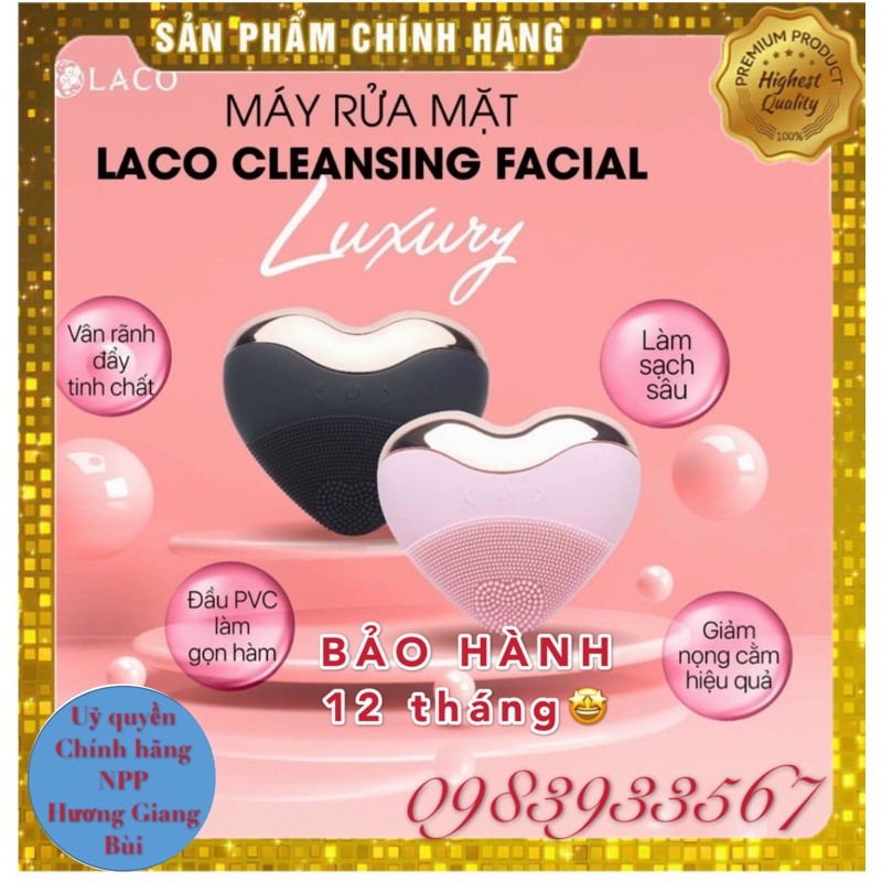 MÁY RỬA MẶT LACO LUXURY CHÍNH HÃNG :SẠCH SÂU, MÁT XA ,NÂNG CƠ,XÓA RÃNH NHĂN,XÓA VẾT CHÂN CHIM,GỌN HÀM,XÓA NỌNG CẰM,
