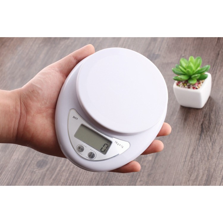 Cân Điện Tử Nhà Bếp Mini Electronic Kitchen Scale, Cân Thực Phẩm Loại 5Kg Tiện Lợi