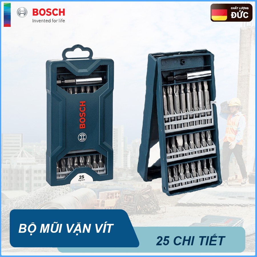 Bộ mũi vặn vít Bosch 25 món 2607017400 (Mới)