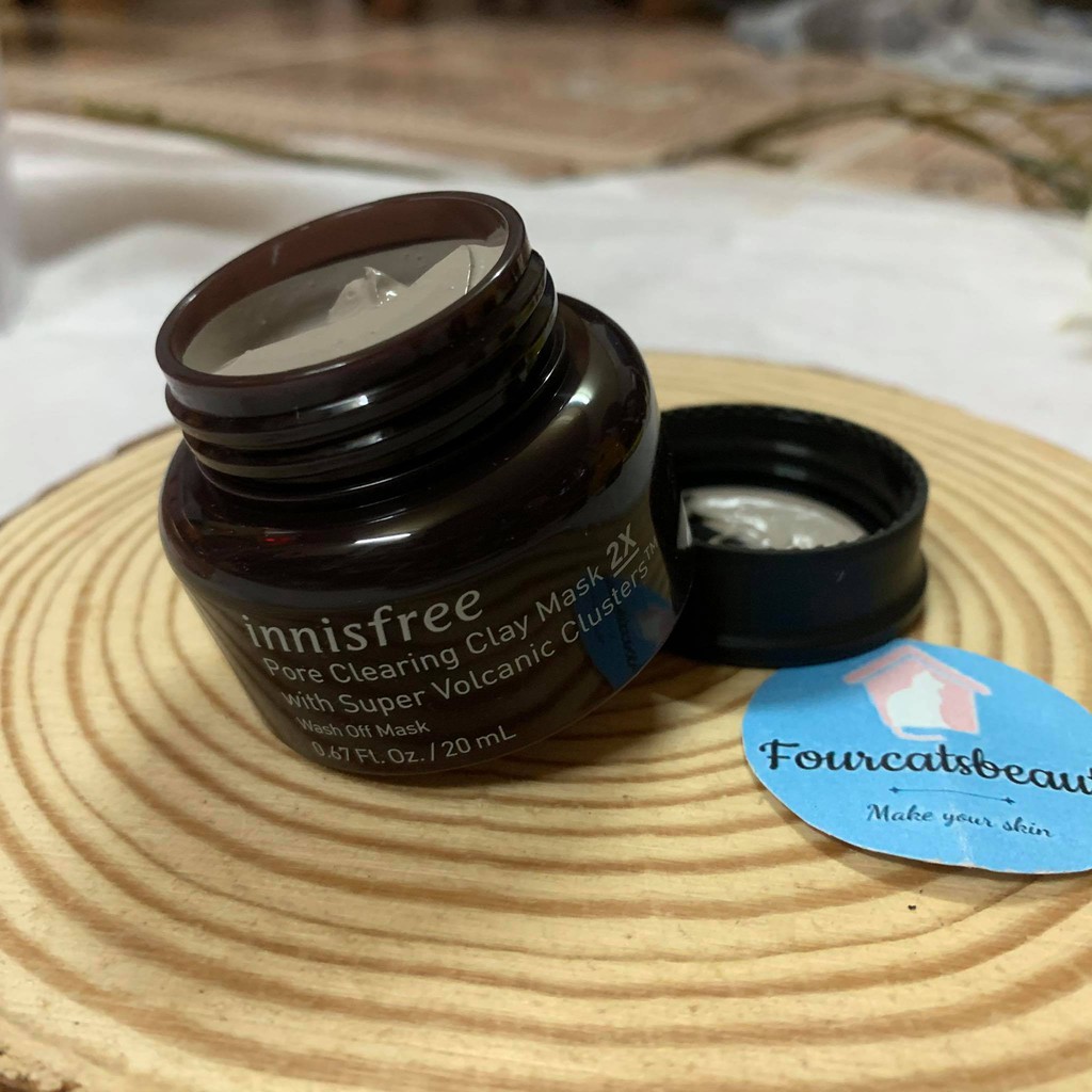 Mặt nạ đất sét Super volcanic pore clay mask 2X Innisfree 100ml