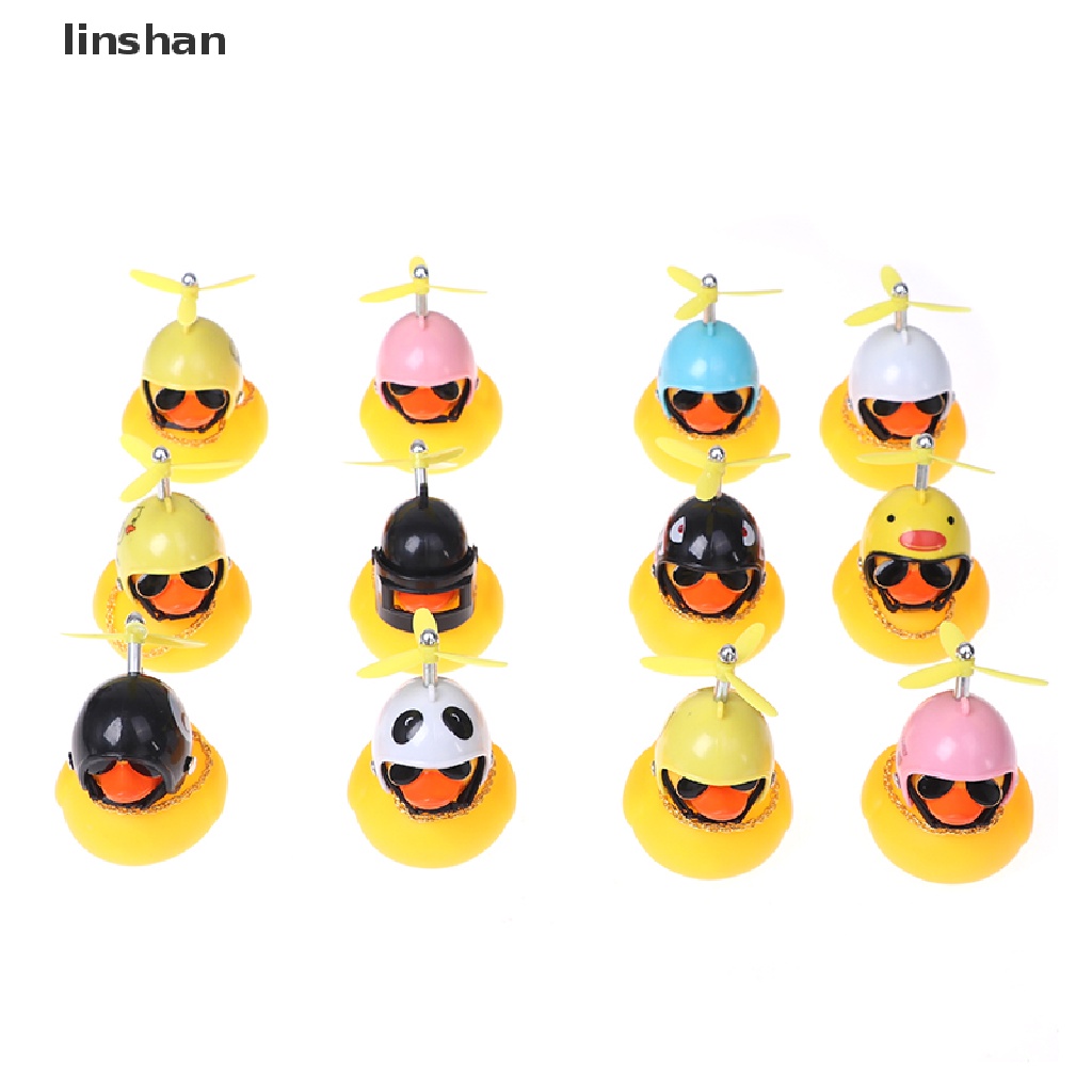 Chú Vịt Vàng Đội Mũ Bảo Hiểm Có Âm Thanh Đáng Yêu Cho Xe Hơi / Xe Đạp