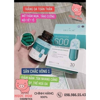 Viên uống trắng da - mờ nám glutathione 600