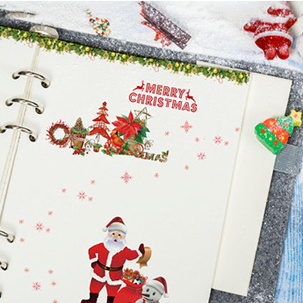 LAKAMIER Cuộn Băng Dính Hình Ông Già Noel Trang Trí Scrapbook