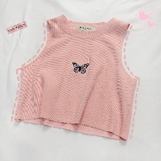 Áo Croptop BƯỚM Ulzzang (ẢNH THẬT)