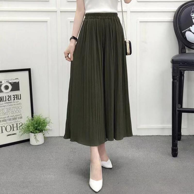 Quần ống rộng vải cotton kiểu dáng hợp thời trang cho nữ | BigBuy360 - bigbuy360.vn