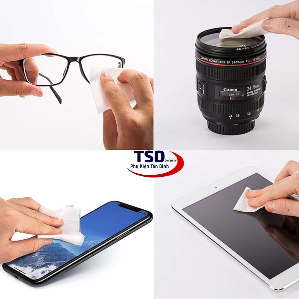 [Mã ELMS5 giảm 7% đơn 300K] Hộp 200 Khăn Lau Lens, Vệ Sinh Đồ Điện Tử Cao Cấp Carl Zeiss Chính Hãng