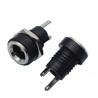 [10 cái] Jack nguồn DC 5.5mm tròn nhựa DC-022B (phi 8) - 5.5x2.1mm