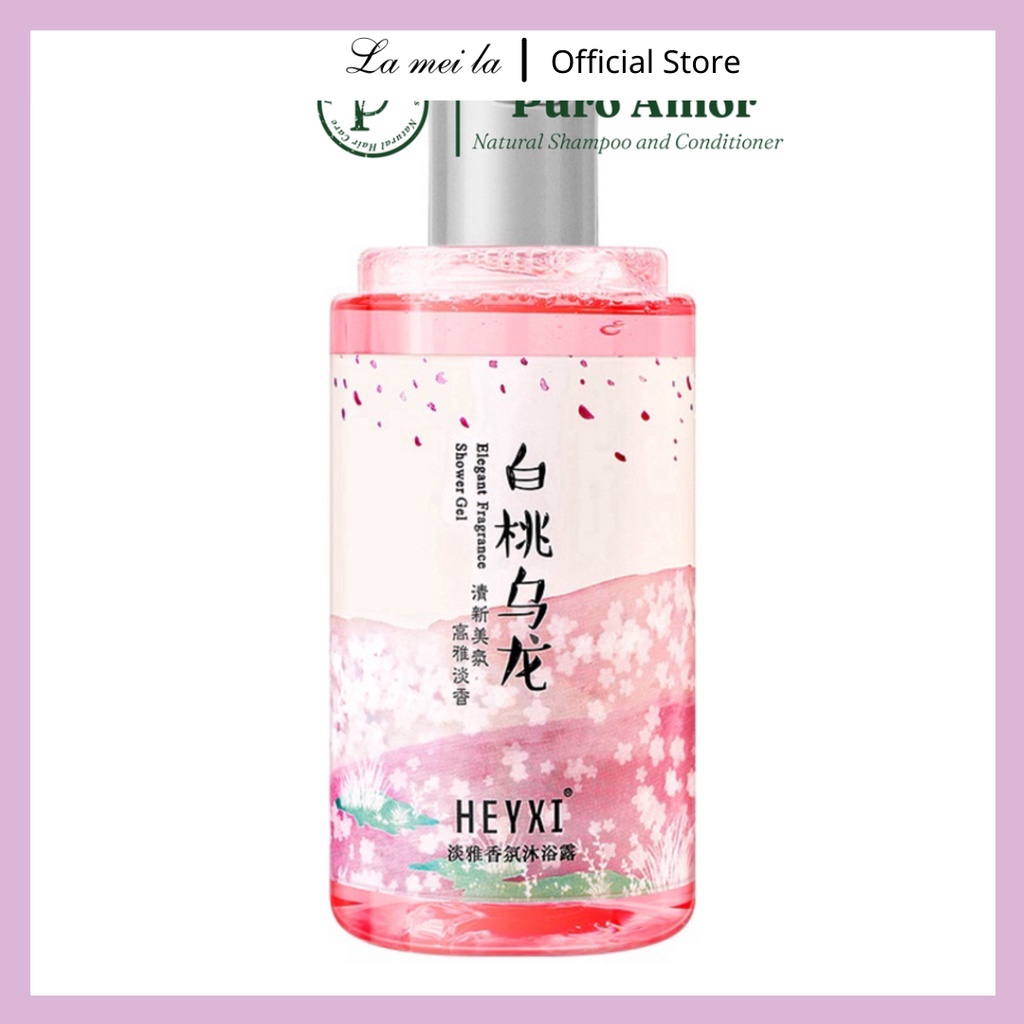 Sửa tắm trắng đào ô long Heyxi hỗ trợ làm sáng da căng mịn da Nội địa Trung 245ml HSTT1G2