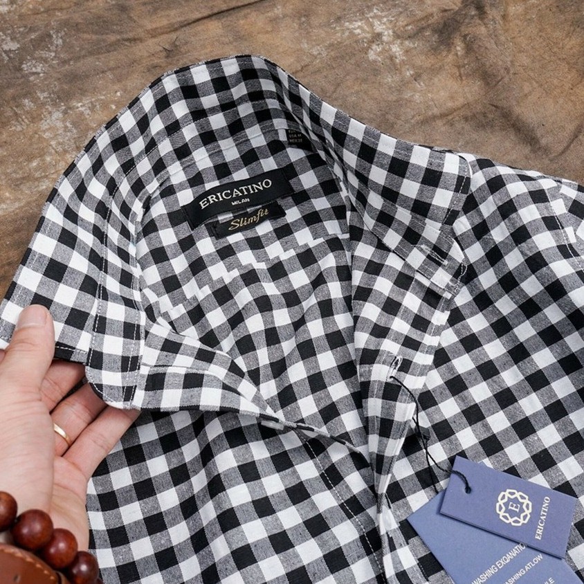 Áo sơ mi nam dài tay gấp hộp Kẻ Ca Rô Vuông cao cấp, chất vải cotton mịn phong cách công sở(SMKV) | BigBuy360 - bigbuy360.vn