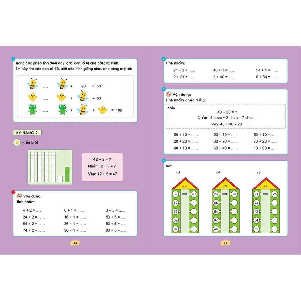 ✌️✌️ Bé Rèn kỹ năng tính nhanh, tính nhẩm 5-7 tuổi