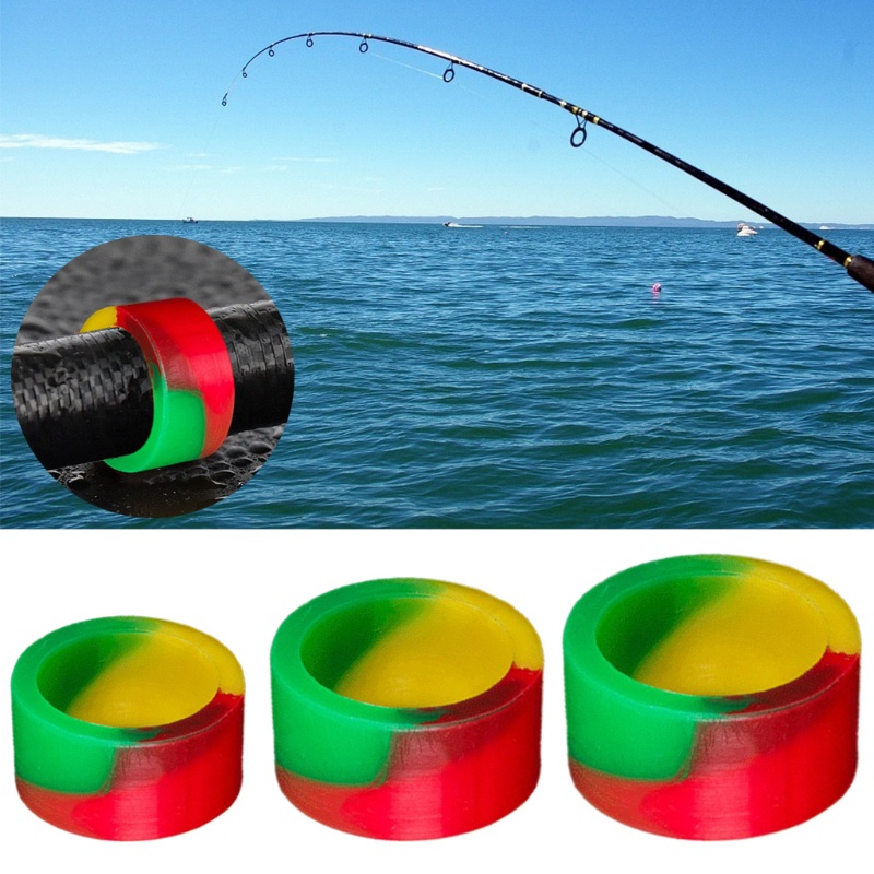 Vòng Silicone Tròn Gắn Cần Câu Cá Chống Trượt Tiện Dụng