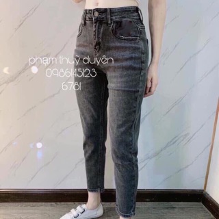 Quần Baggy Jean màu xám tiêu đen cực cháy hàng luôn🔥