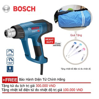 Máy thổi hơi nóng Bosch GHG 20-63 + Quà tặng áo mưa
