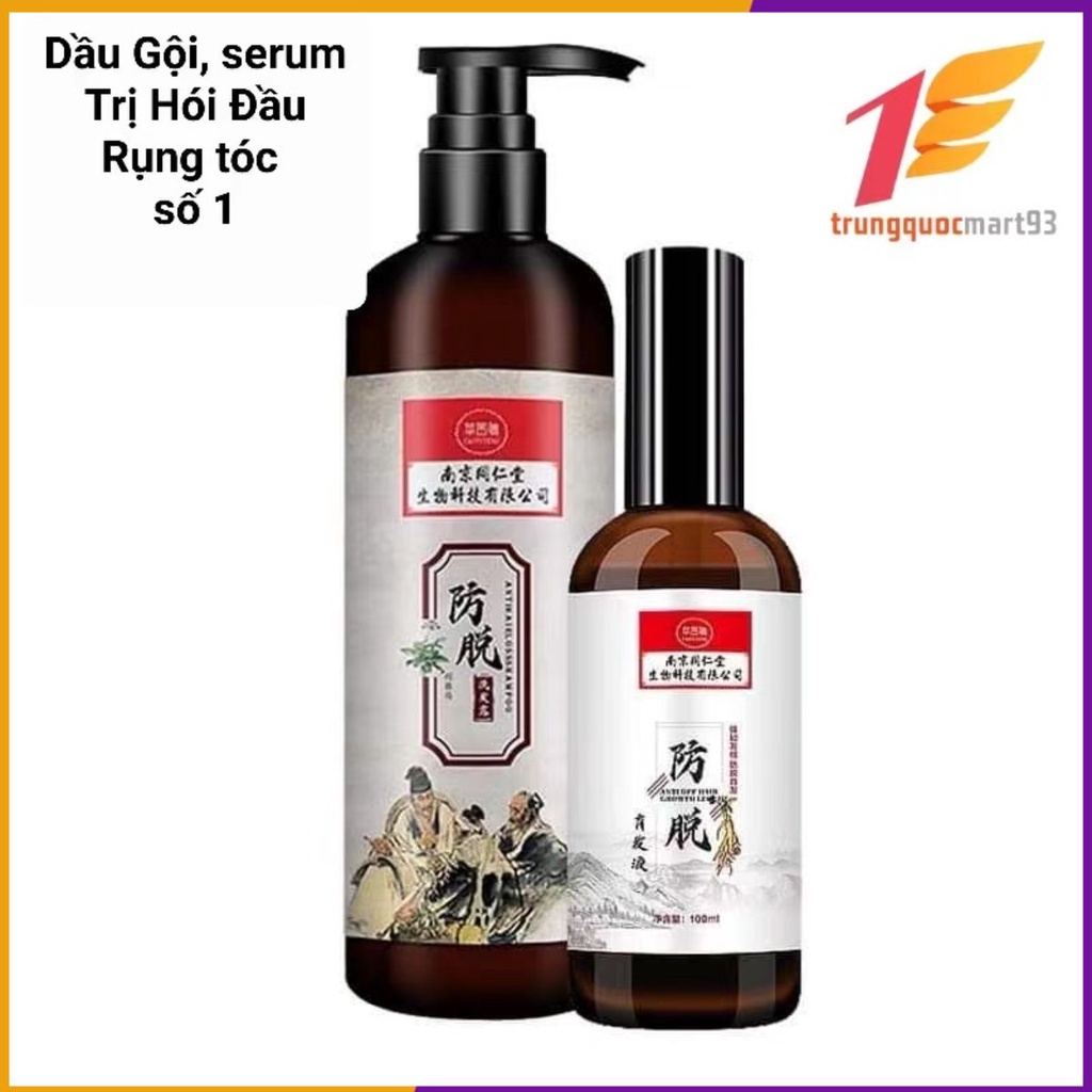 Dầu Gội Và Serum hỗ trợ người hói và mọc tóc
