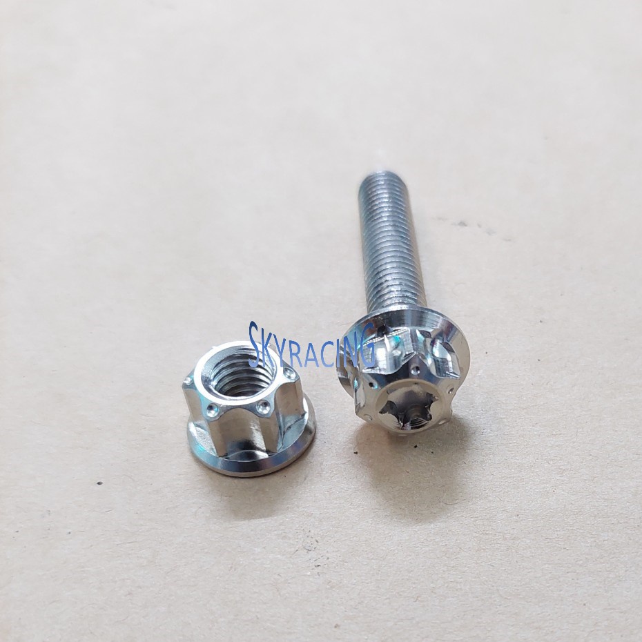 Ốc inox 304 đầu salaya S3 8ly40 treo pô