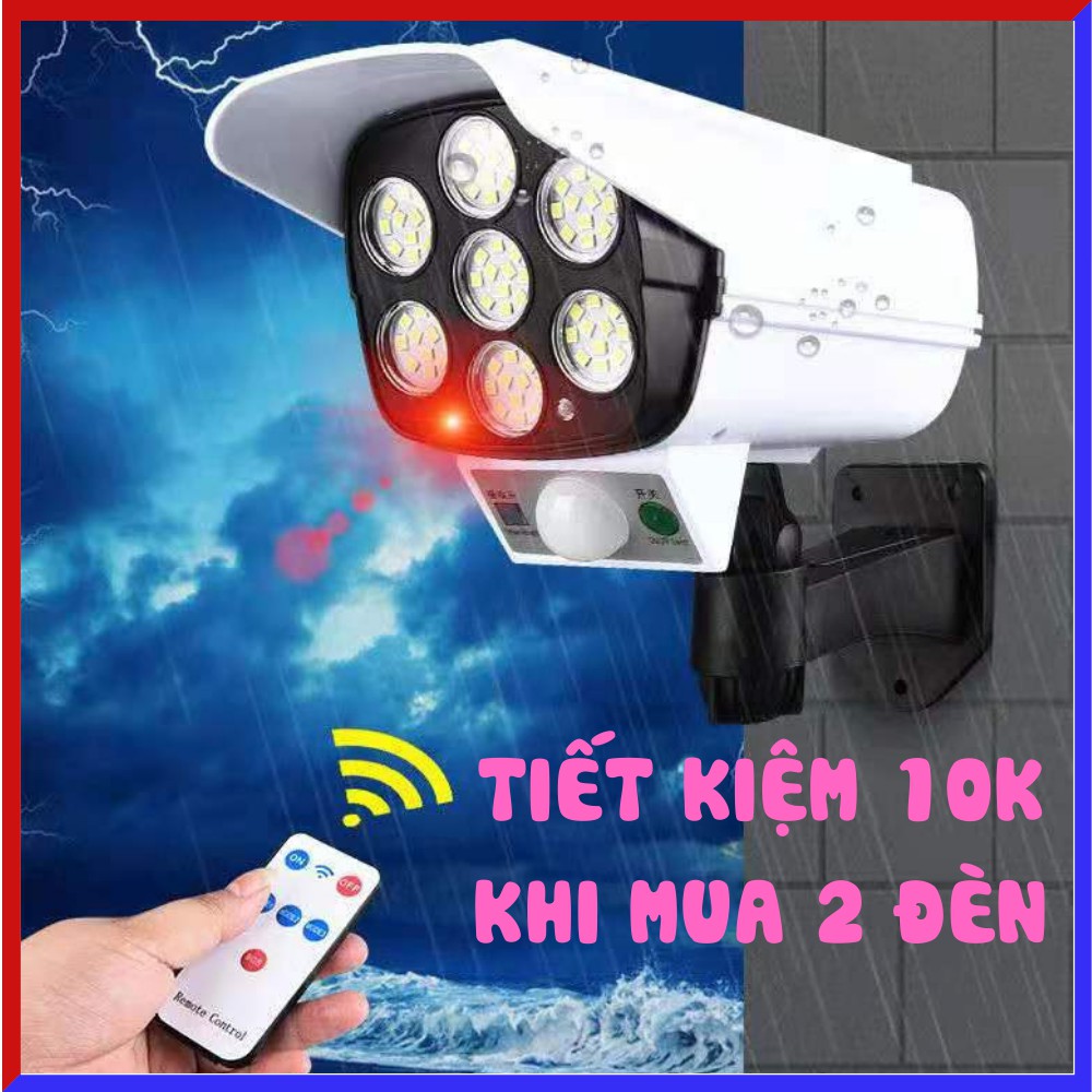 Đèn năng lượng mặt trời, chống nước có điều khiển từ xa nhiều chế độ