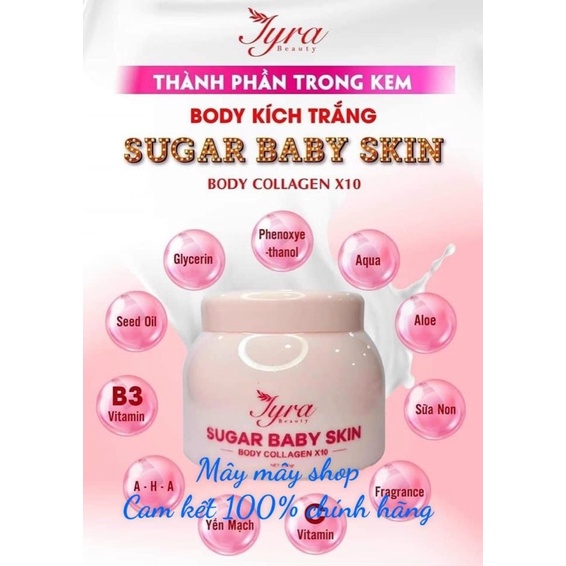 Kem Dưỡng Body Kích Trắng Sugar Baby Skin