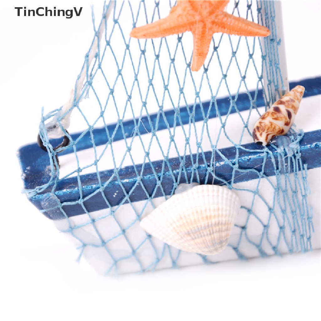 Đồ trang trí Thuyền Buồm Bằng Gỗ Để Bàn Trang Trí