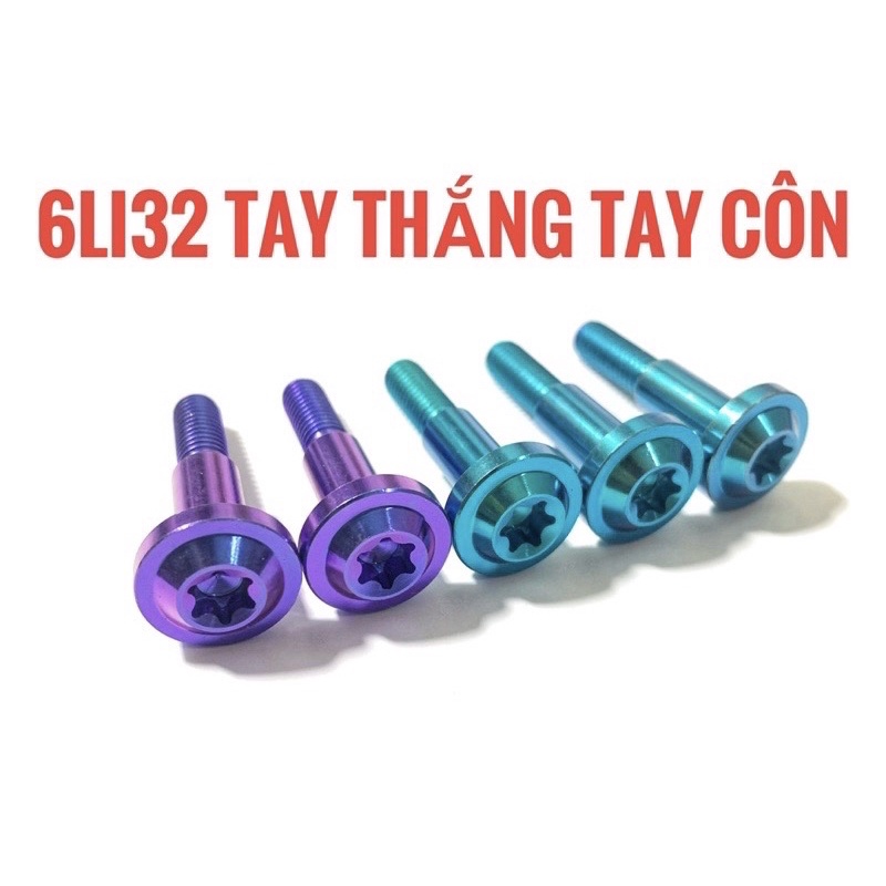 ỐC TITAN 6Li32 GẮN TAY CÔN , TAY THẮNG CÁC LOẠI XE SIÊU ĐẸP