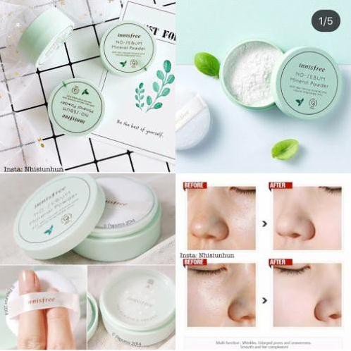 [CHÍNH HÃNG] Phấn Bột Kiềm Dầu Innisfree No Sebum Mineral Powder 5G