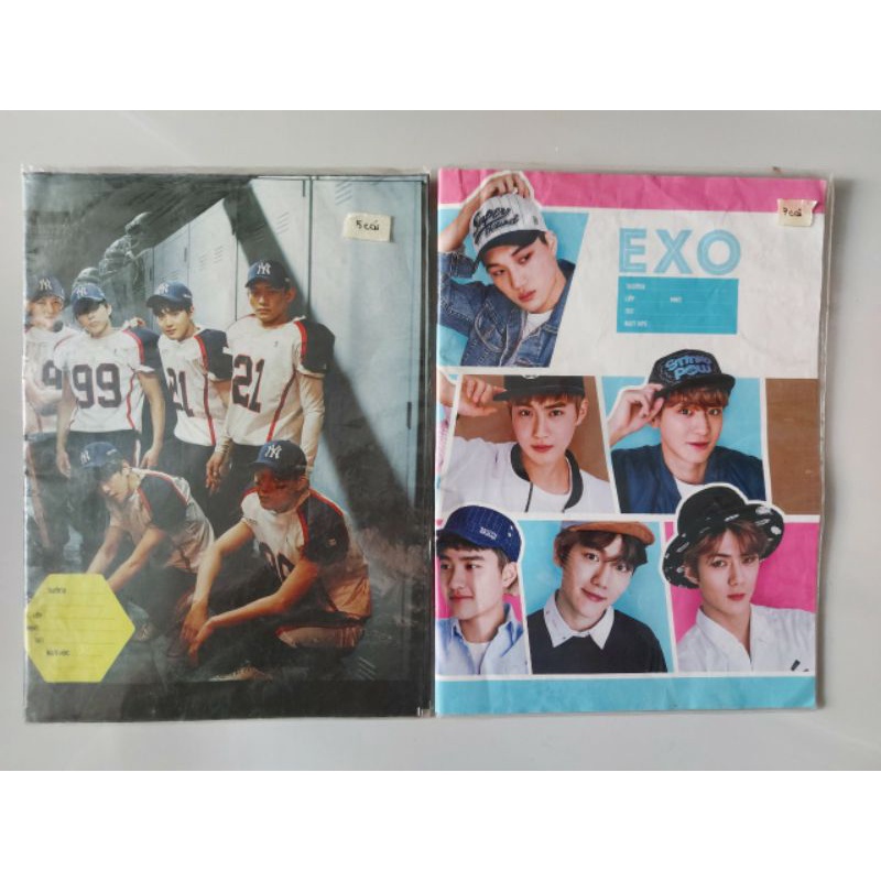 _Có Sẵn_🌸Pass Giấy bao tập EXO 2 kiểu 🌸(lưu ý có 2 anh bồ câu K-T)