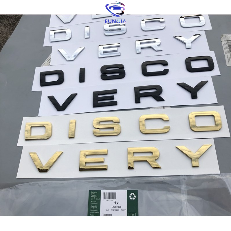 Chữ Nổi 3D Dán Xe Hơi Ô Tô – Tem DISCOVERY Mạ Crom Trang Trí Xe Ô Tô, 3 Màu Lựa Chọn