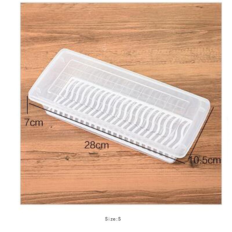 Fresh Food Storage Container with Drain Plate Case Box