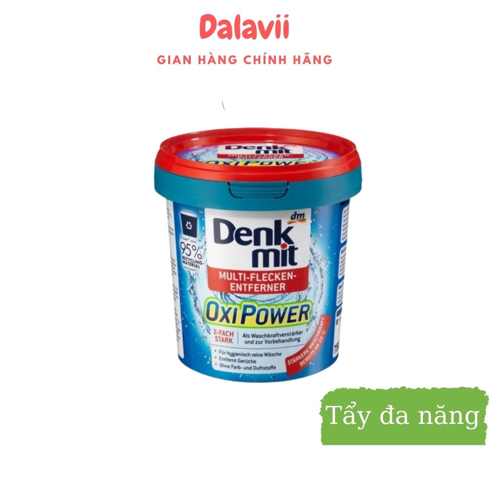 Bột giặt tẩy trắng quần áo Denkmit Oxi Power Weiss 750g