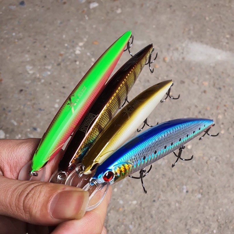 mồi câu cá chẽm, cá hồng Minow king dom 3523