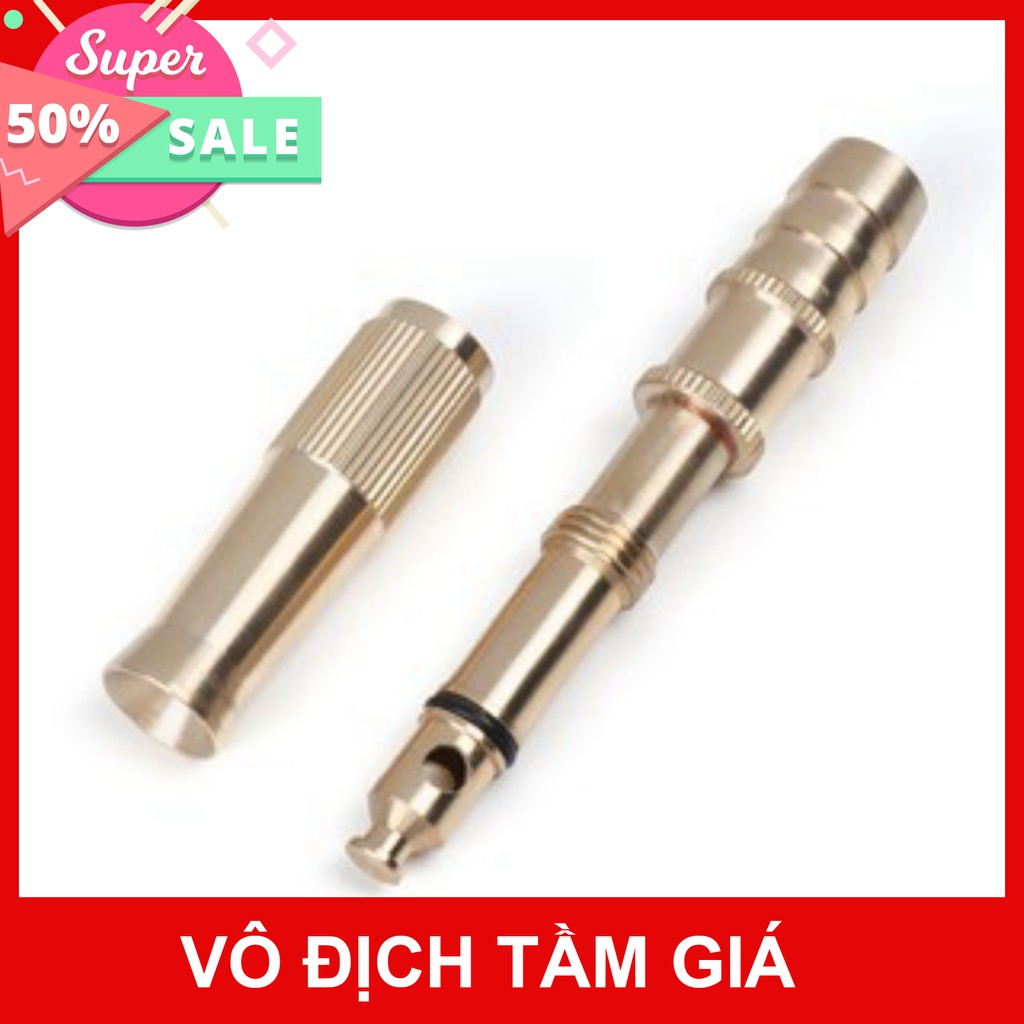 Đầu vòi ghé nâng cao áp mini phun nước rửa xe, tưới cây tăng áp đa năng làm từ đồng